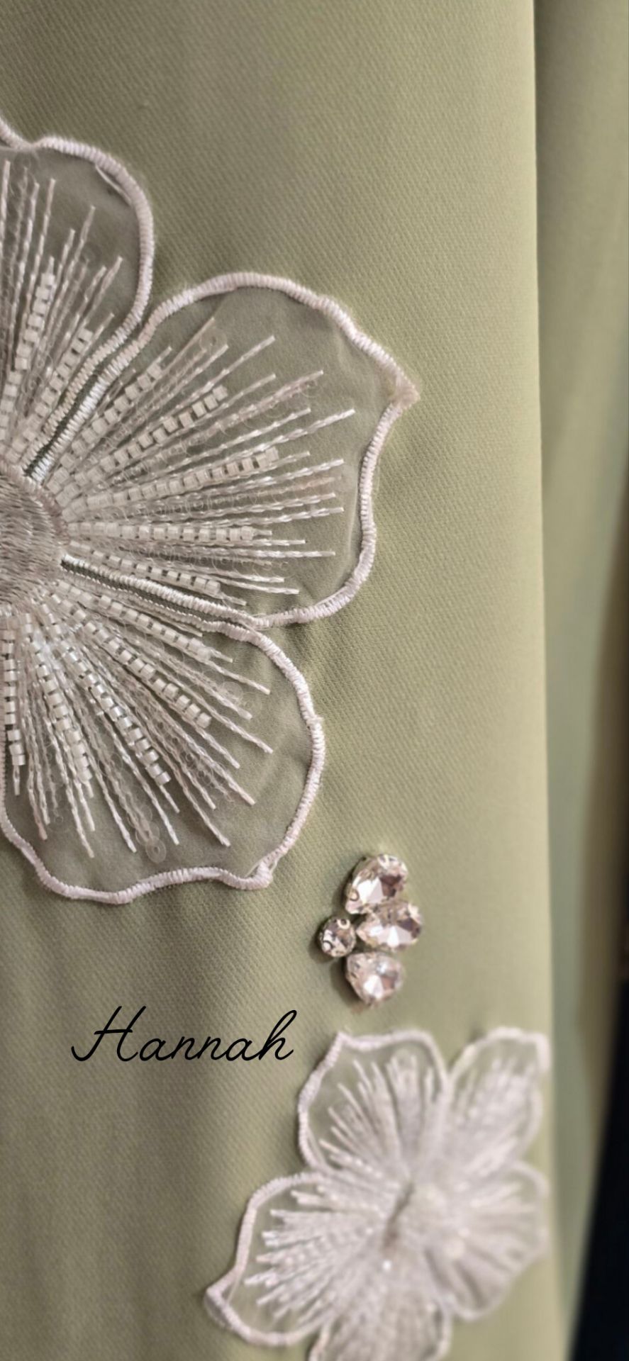 عبای جواهر دوزی و اپلیکه دوزی دریا