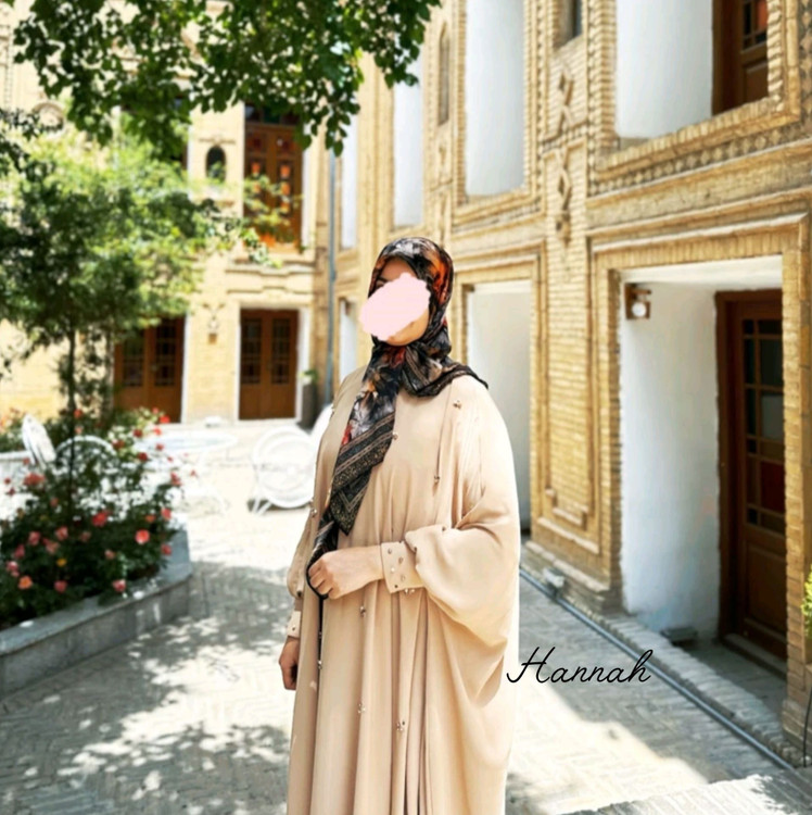 عبای نگین دوزی شده مدل سنبل