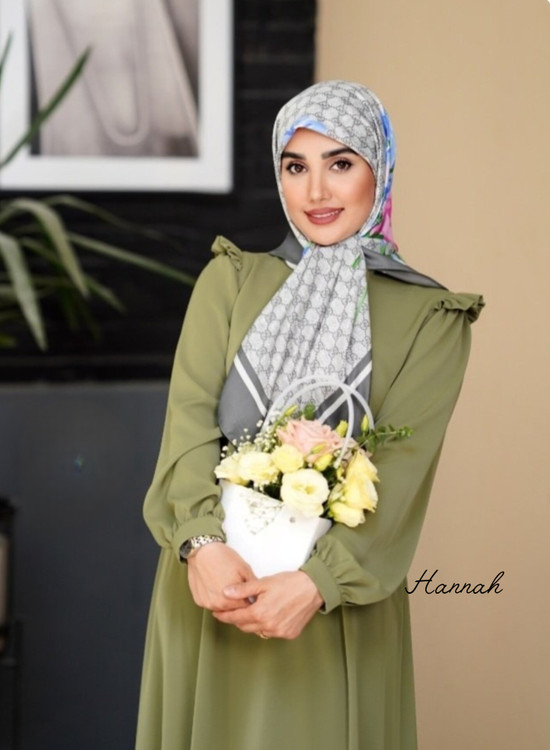 عبا سرشانه چین دار یاسمین